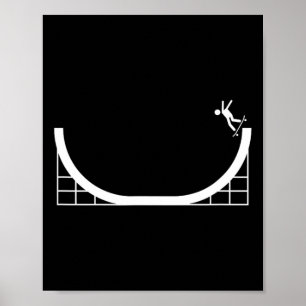 Poster Meio-tubo Skateboard- Semana de Skate Alegria
