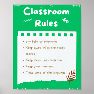 Poster MEKIMI - Regras estéticas para salas de aula impri