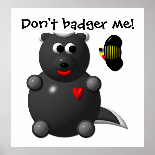 Póster Mel Badger e Honey Bee (Frente)