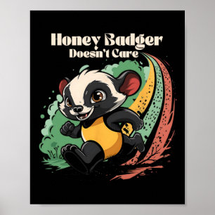 Poster Mel Badger não se importa com a diversão do animal
