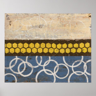 Póster Mel Comb Abstrato I