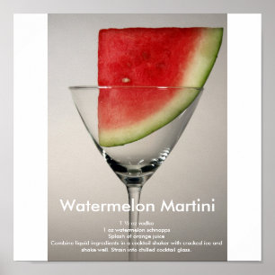 Póster Melancia Martini