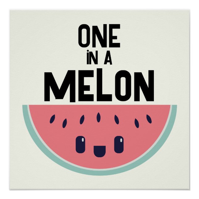 Póster Melancia One In A Melon Fofa (Frente)