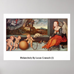 Póster Melancolia por Lucas Cranach (i)