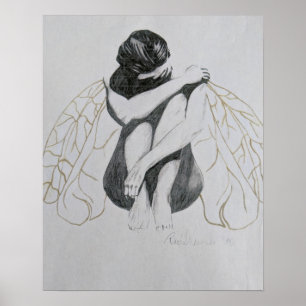 Poster Melancolia, Tristeza, Depressão, Fada, Fada