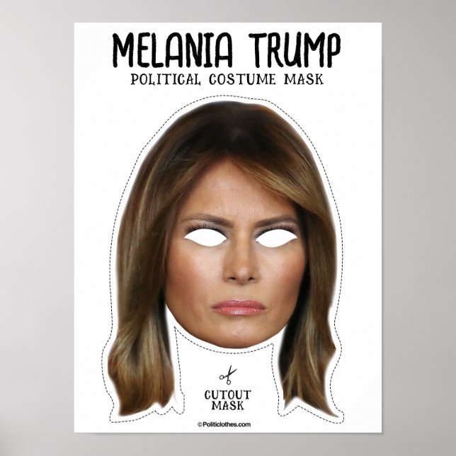Poster Melania Trump Costume Mask (Frente)