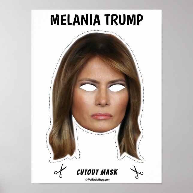 Poster MELANIA TRUMP Halloween Mask (Frente)