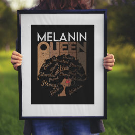 Poster Melanin Afro Queen Art