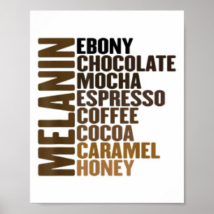 Poster Melanin Black History Month, Orgulhento negro Afri