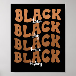Poster Melanin Black Women Black History Monter Retro