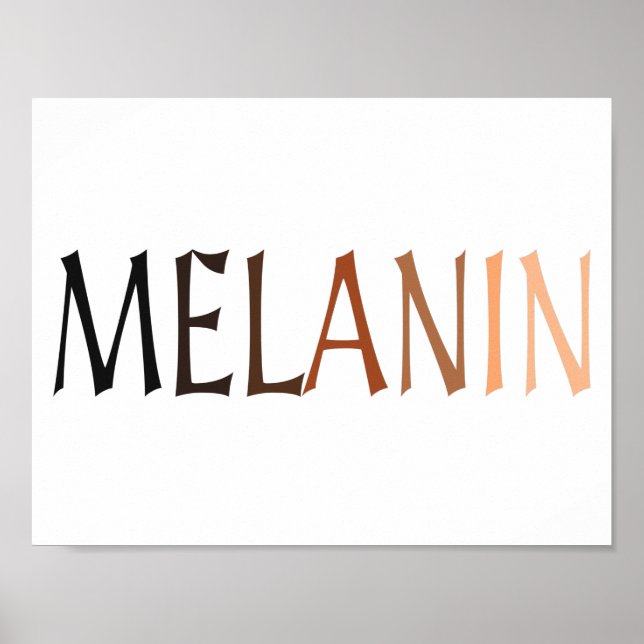 Poster MELANIN Shades of Black (Frente)