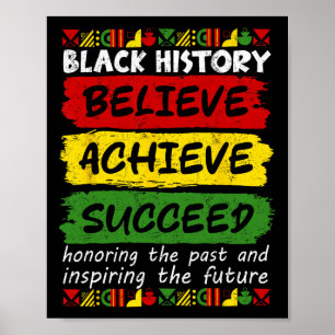 Poster Melanina Mês da História Negra Africana Acredite A