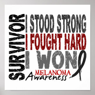Póster Melanoma do sobrevivente 4