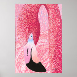 Poster Melão O Flamingo Cabeção - Por Just Dahl