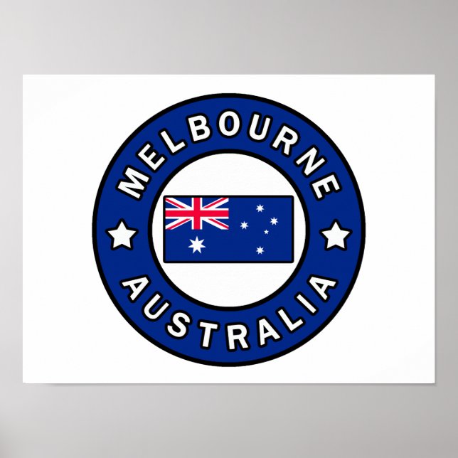 Poster Melbourne Austrália (Frente)
