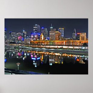 Póster Melbourne em HDR