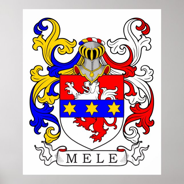 Poster Mele Casaco of Arms (italiano) (Frente)