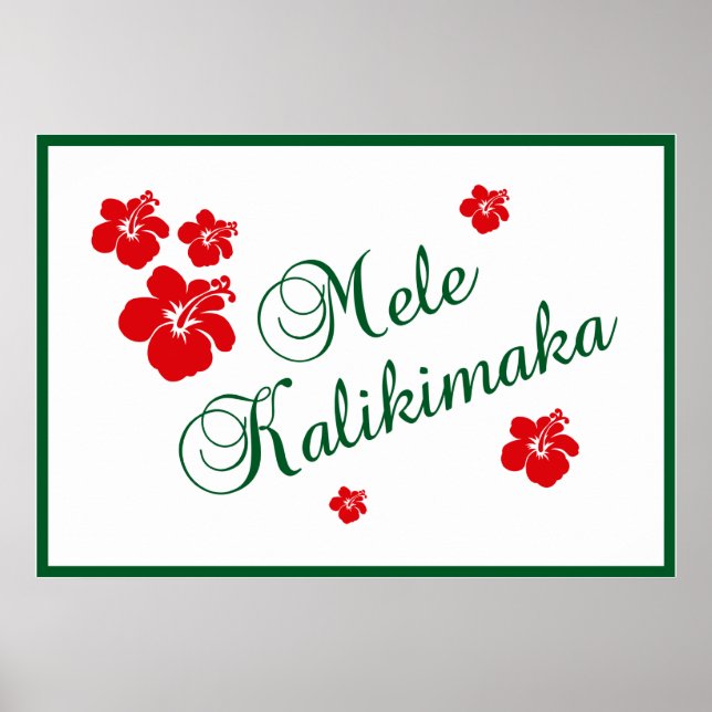 Poster Mele Kalikimaka (Frente)
