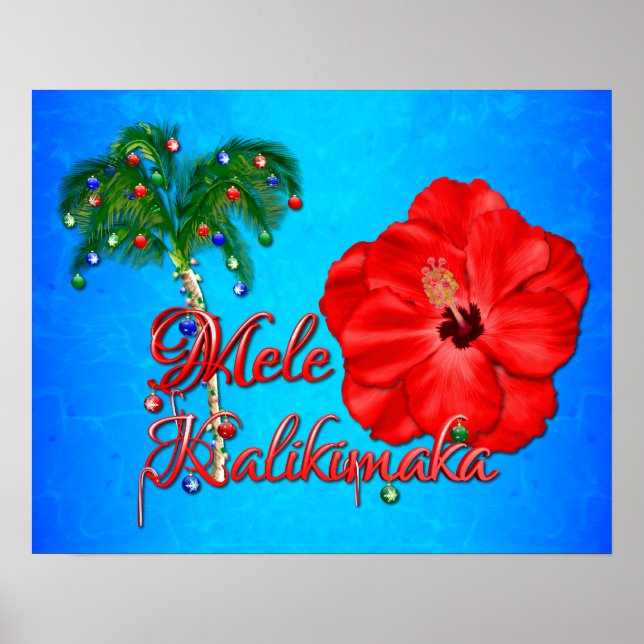 Póster Mele Kalikimaka (Frente)