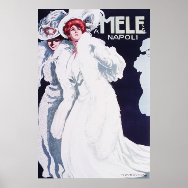 Póster Mele Napoli Art Nouveau (Frente)
