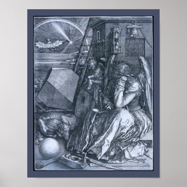 Poster  Melencolia I  por Albrect Durer (Frente)