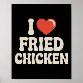 Poster Melhor Arte de Frango Frito Para Homens Mulheres C