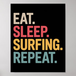 Poster Melhor Arte de Surf para Homens Mulheres Surfista