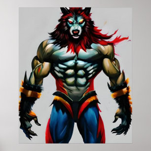Poster Melhor Arte Digital Werewolf para Download e Impre