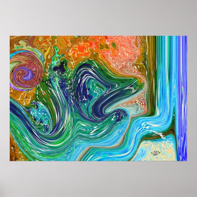 Poster Melhor Arte Islâmica Moderna (Frente)