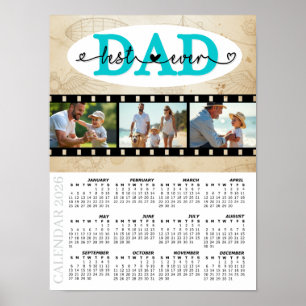 Poster Melhor Calendário de Fotos do Papai 2026, Família,