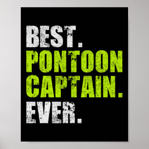 Poster Melhor Capitão de Pontão de Todos os Tempos Presen