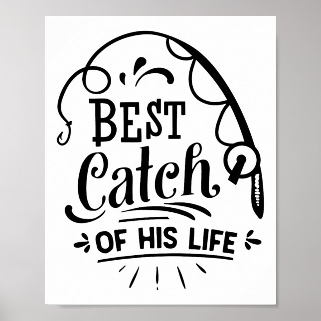 Poster Melhor Captura Da Sua Vida Casais Combinando Pesca (Frente)