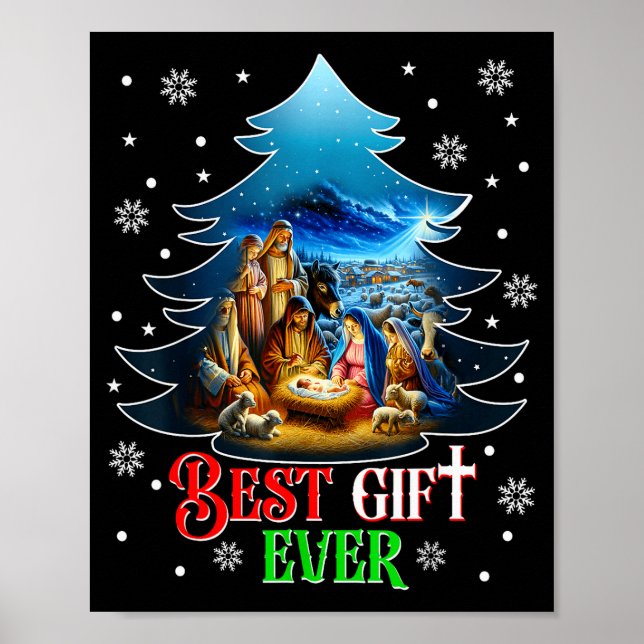 Poster Melhor Cena de Natal de Jesus de Todos os Tempos F (Frente)