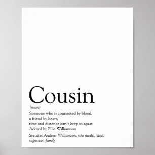 Poster Melhor Definição de Primo do Mundo