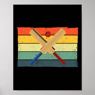 Poster Melhor Design de Críquete para Homens Mulheres Esp