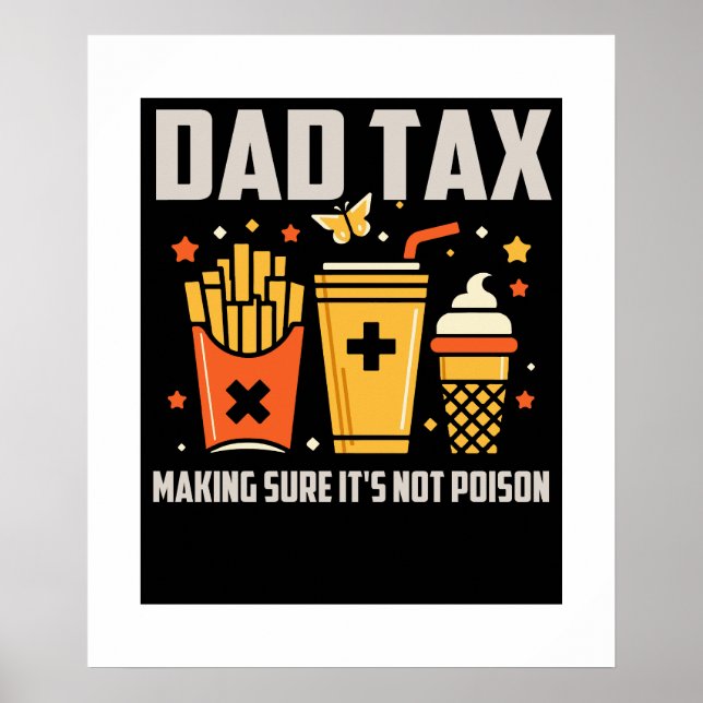 Poster Melhor Design De Imposto De Pai Para Dia de os pai (Frente)