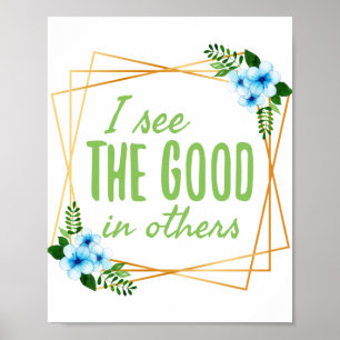 Poster Melhor design para pessoas amáveis que merecem