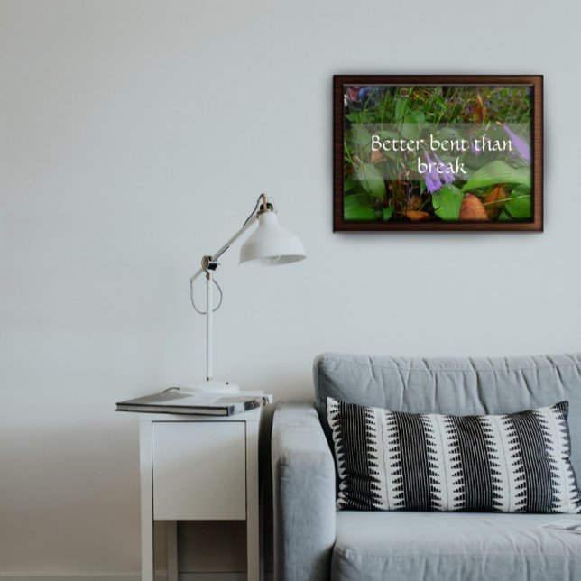 Poster Melhor dobrar do que quebrar sabedoria dizendo pos (Criador carregado)