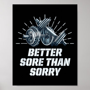 Poster Melhor Dolorido do que Arrependido Humor Divertido