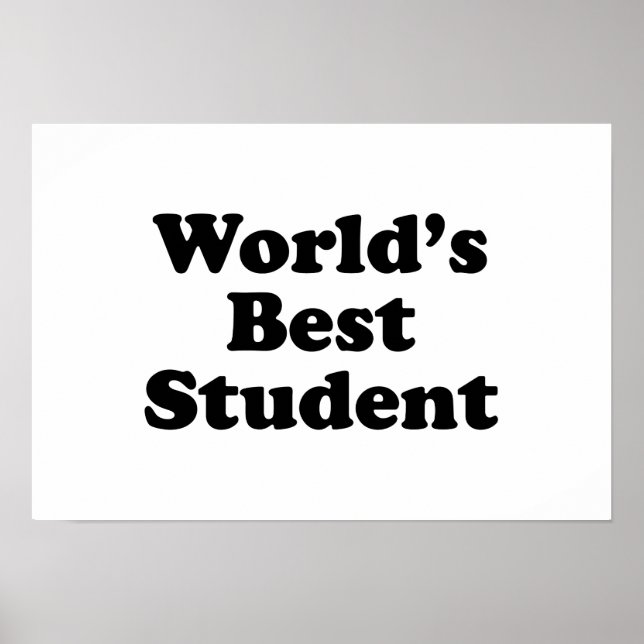 Póster Melhor Estudante do Mundo (Frente)