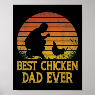 Poster Melhor Frango Papai de Todos os Tempos Frango Papa