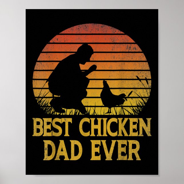 Poster Melhor Frango Papai de Todos os Tempos Frango Papa (Frente)