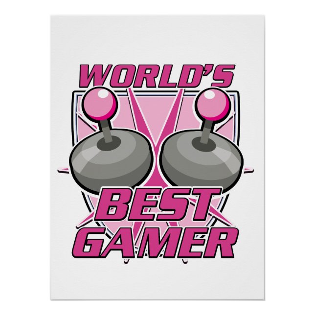 Póster Melhor Gamer do Mundo (Frente)