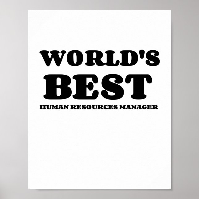 POSTER MELHOR GERENTE DE RECURSOS HUMANOS DO MUNDO (Frente)