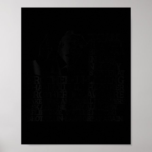 Poster Melhor Irmão Jurado Dando Uma Cota Engraçada (Frente)