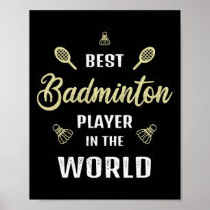 Poster Melhor Jogador De Badminton No Mundo Engraçado Bad