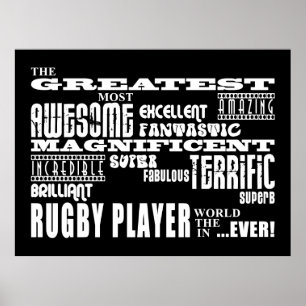 Póster Melhor Jogador De Rugby