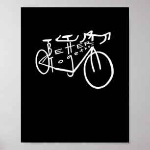 Poster Melhor Juntos Minimalista Branco Estético