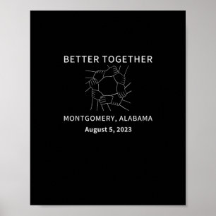 Poster Melhor Juntos Montgomery Alabama Estilo Clássico