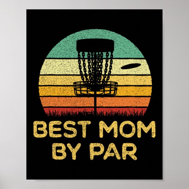Poster Melhor Mãe de Disc Golf (Frente)